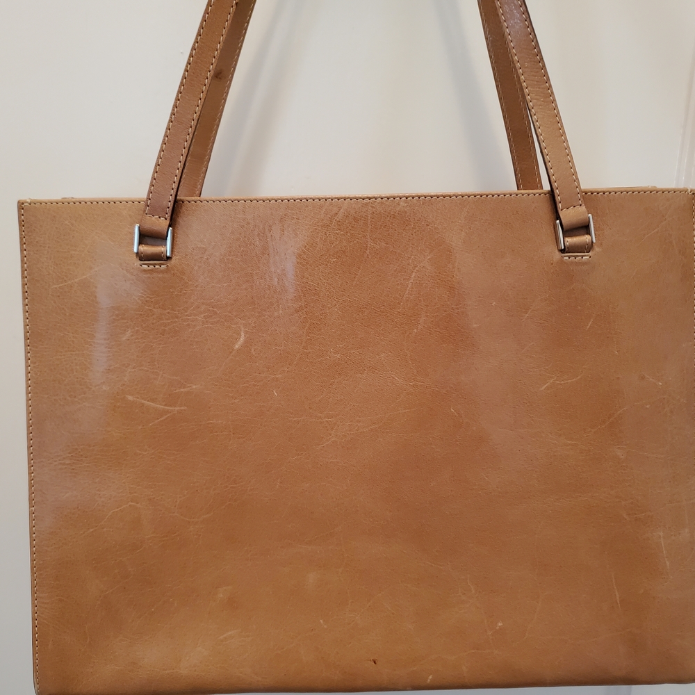 Kate Spade Elegant Tan Leather Tote Bag